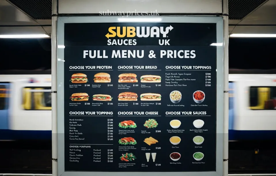 New subway sauces uk