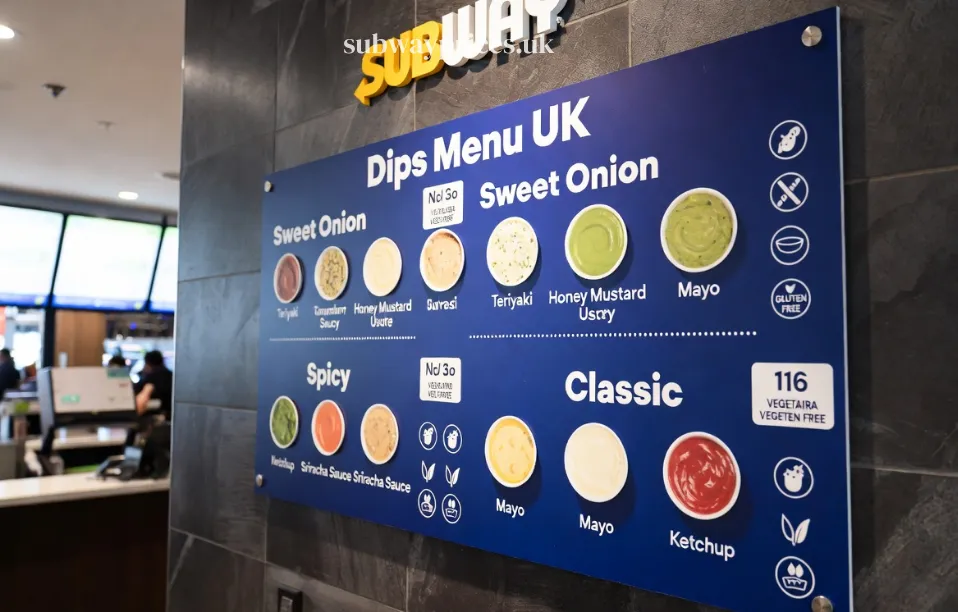 subway dips menu uk